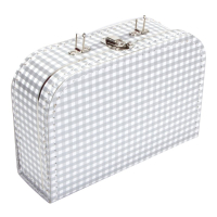 Kinderkoffertjes Stippen - 25 cm - Diverse kleuren (25-8016)